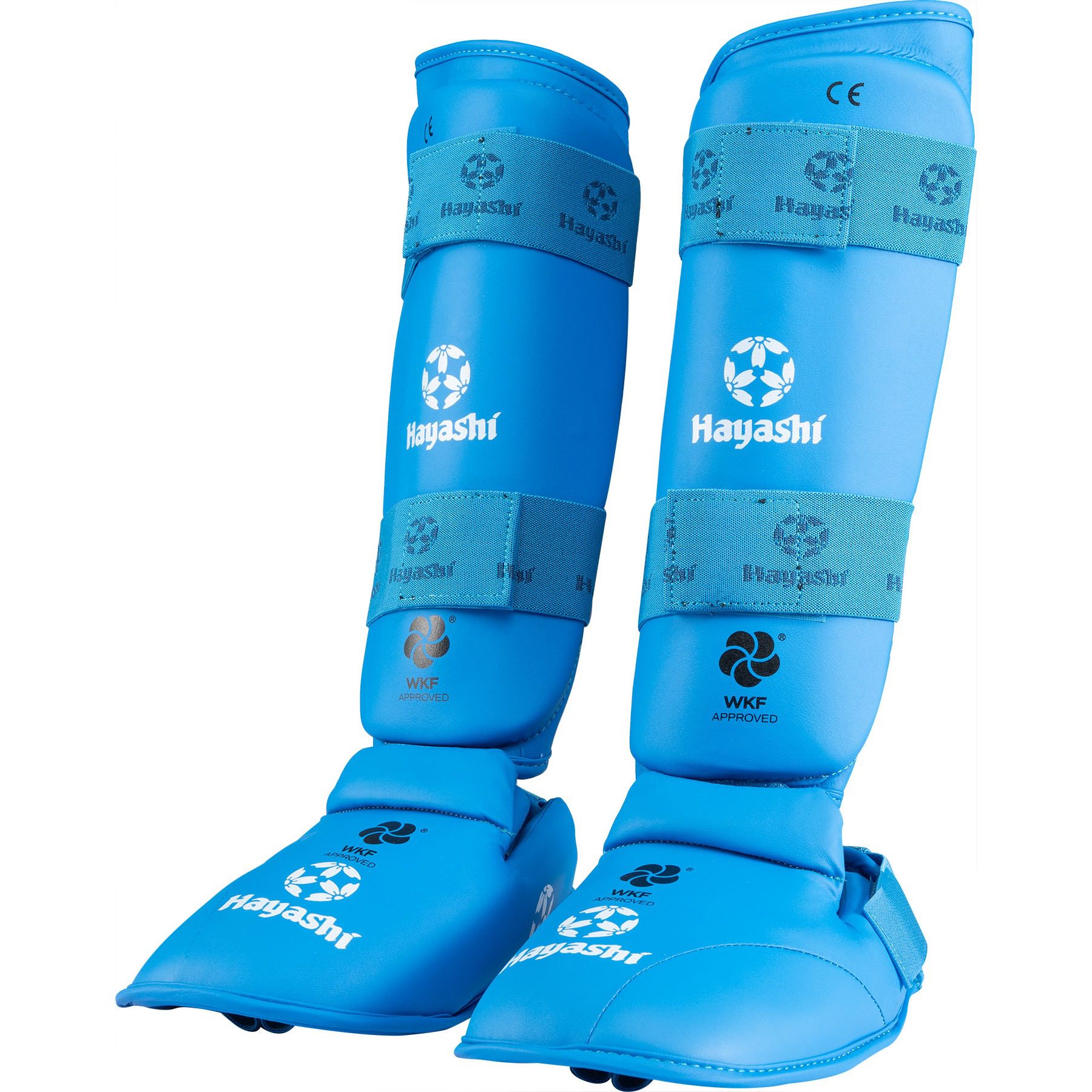 Hayashi Schienbein- und Spannschutz - WKF - Blau Hayashi Schienbein- und Spannschutz - WKF - Blau