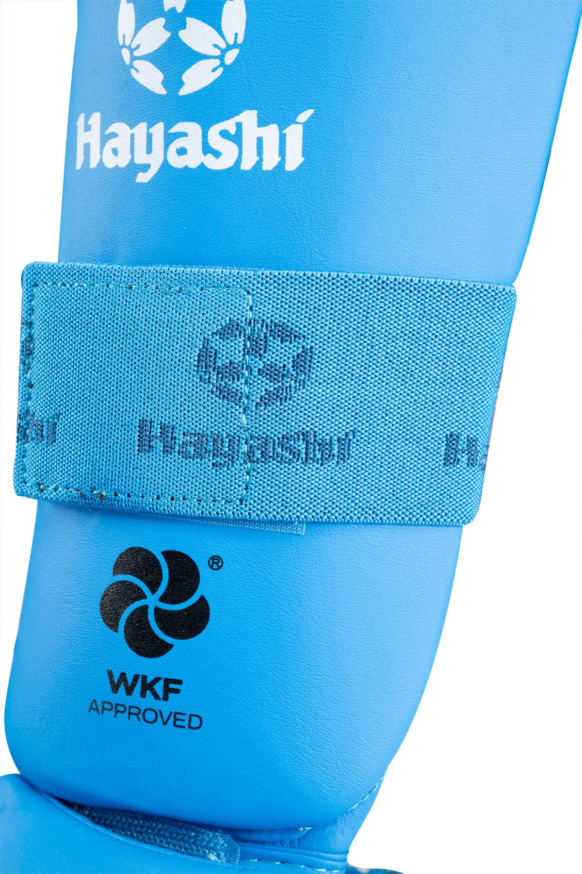 Hayashi Schienbein- und Spannschutz - WKF - Blau Hayashi Schienbein- und Spannschutz - WKF - Blau