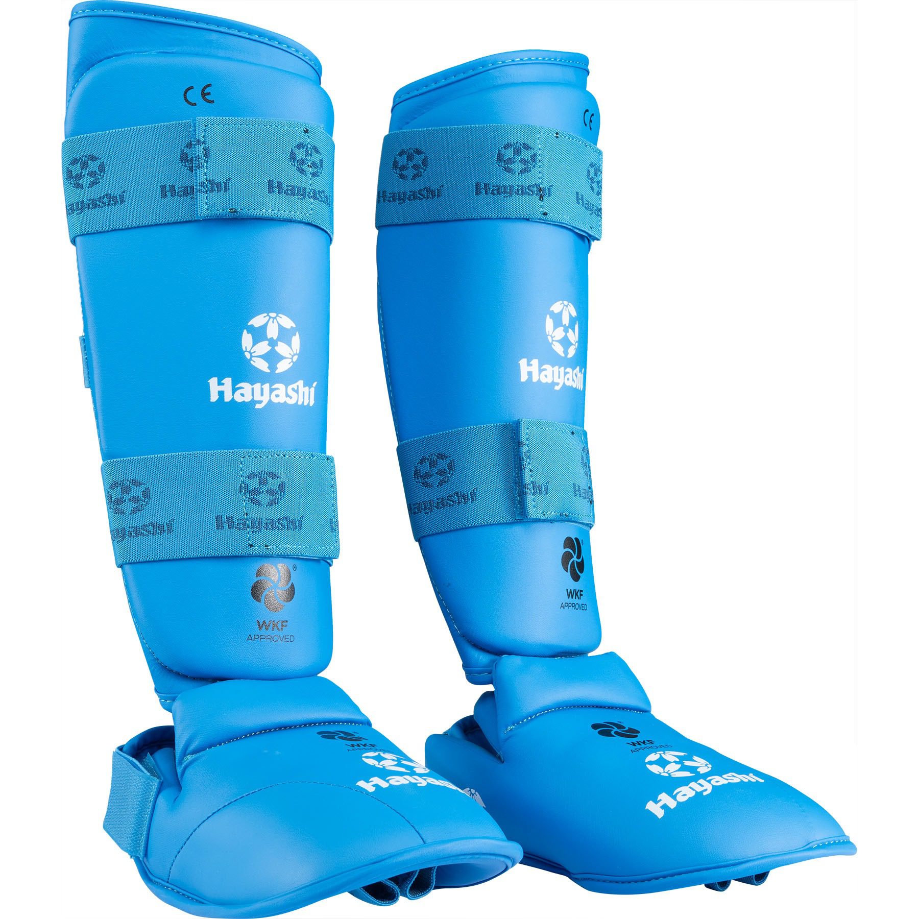 Hayashi Schienbein- und Spannschutz - WKF - Blau Hayashi Schienbein- und Spannschutz - WKF - Blau