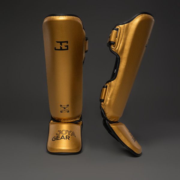 Joya Siam Schienbein- und Spannschutz Schwarz Gold Joya Siam Schienbein- und Spannschutz Schwarz Gold