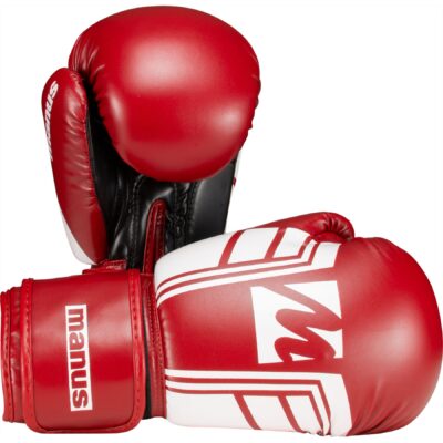 Manus Boxhandschuhe - WAKO ProGrip - Rot / Weiß