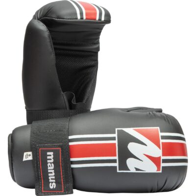 Manus Point Fighting Handschuhe - Pointfighter - Schwarz / Rot