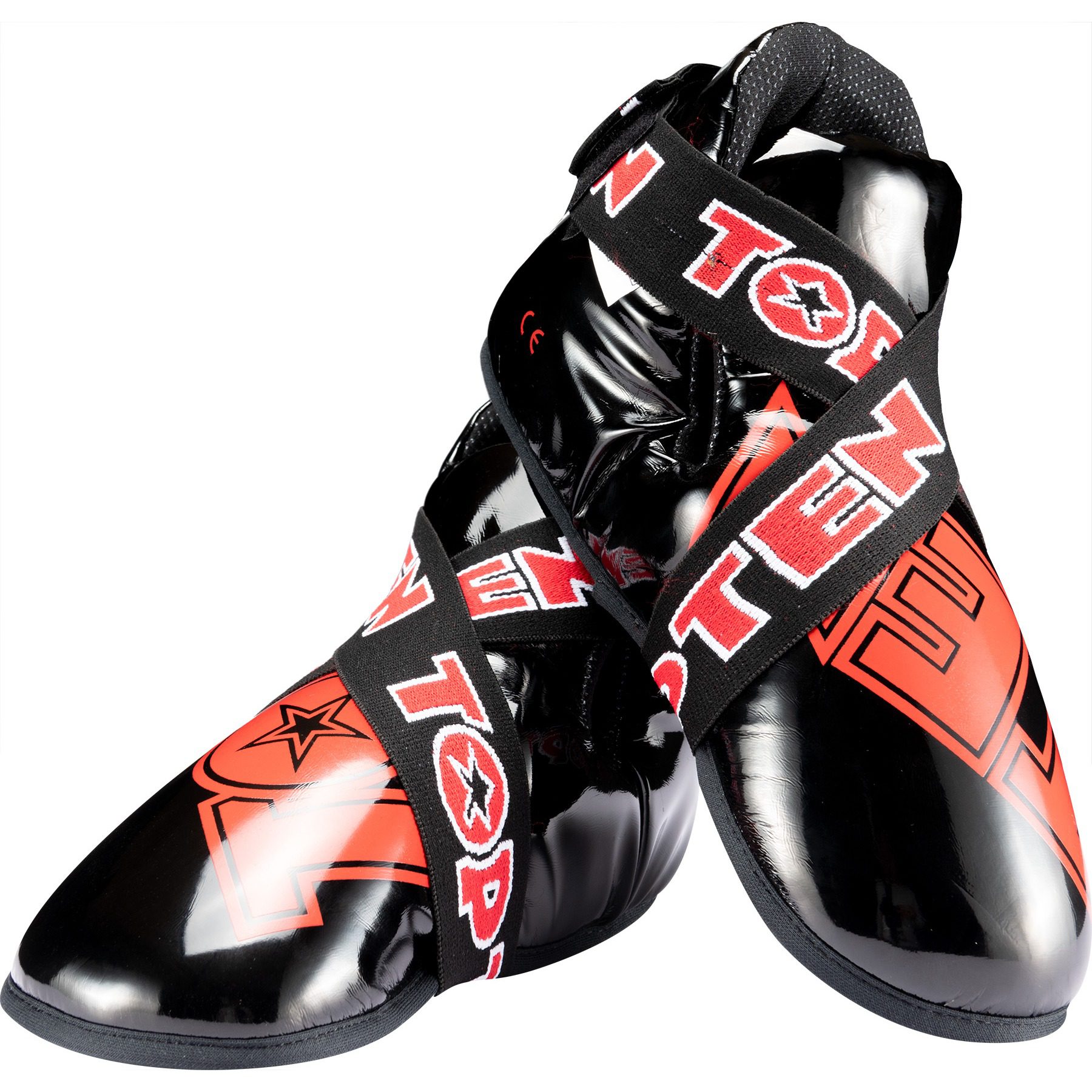 TOP TEN Fußschutz - SuperLight - Schwarz / Rot