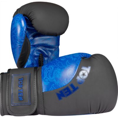 TOP TEN Boxhandschuhe - Dragon - Schwarz / Blau