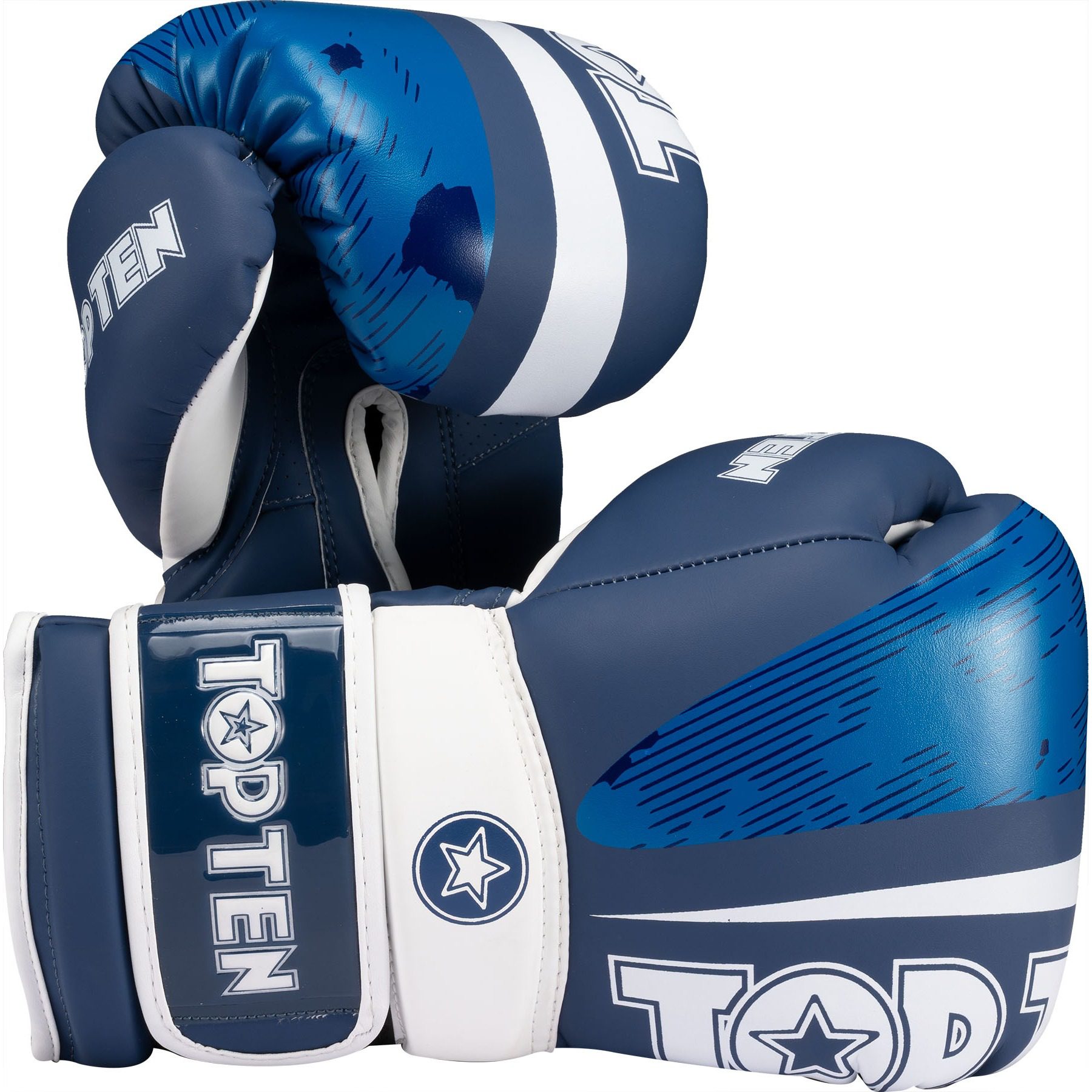 TOP TEN Boxhandschuhe - WAKO NTB Marks - Blau