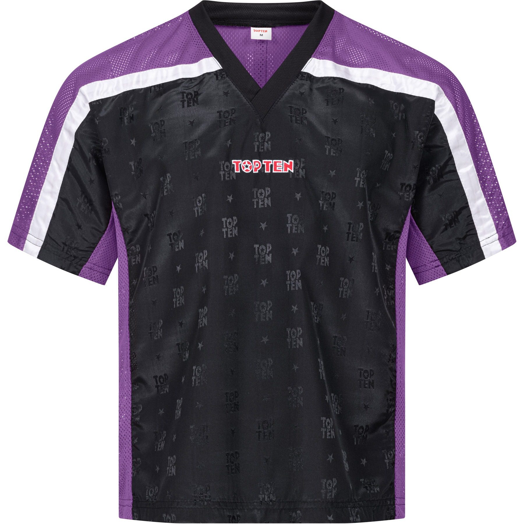 TOP TEN T-Shirt - Mesh - Schwarz / Lila