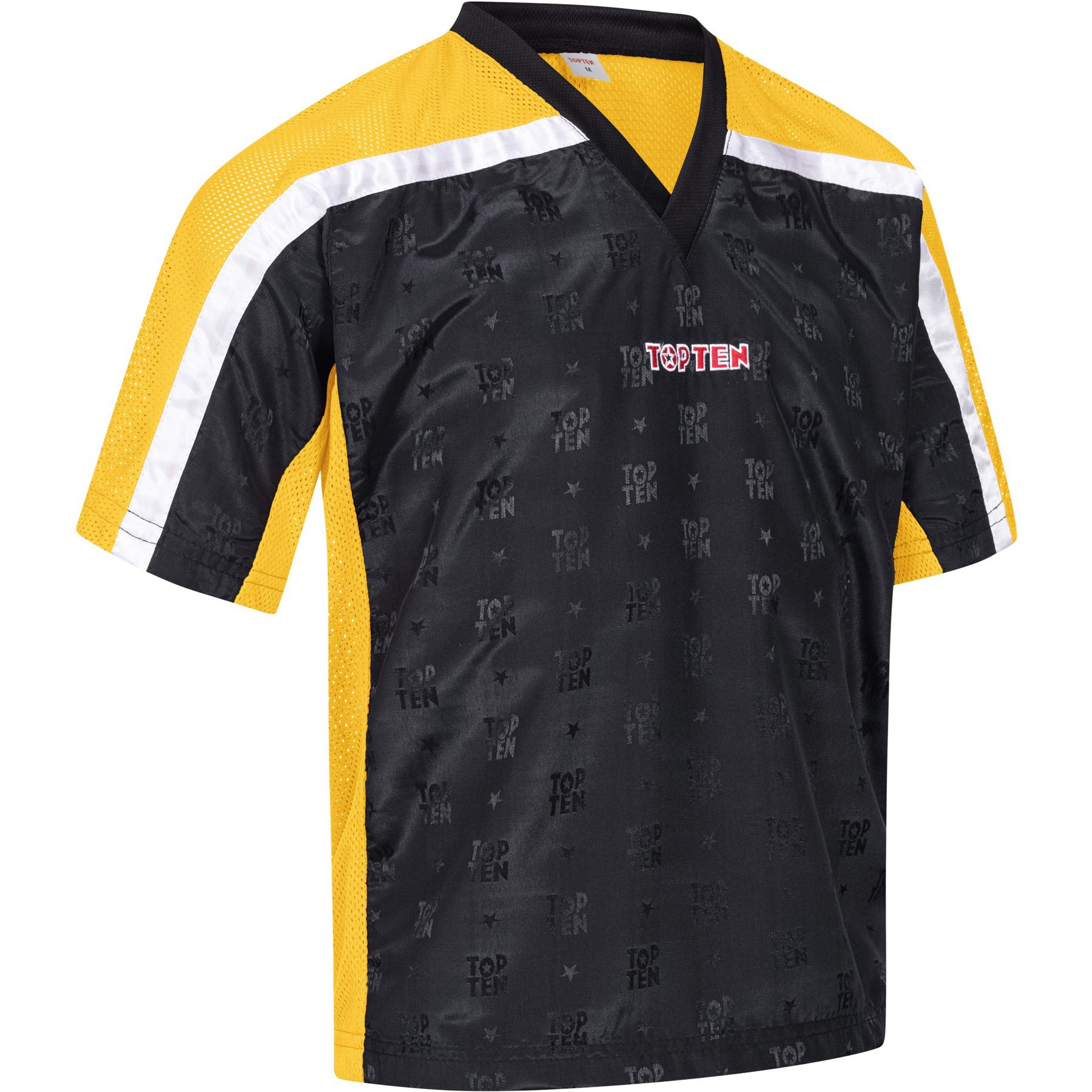 TOP TEN T-Shirt - Mesh - Schwarz / Gelb TOP TEN T-Shirt - Mesh - Schwarz / Gelb