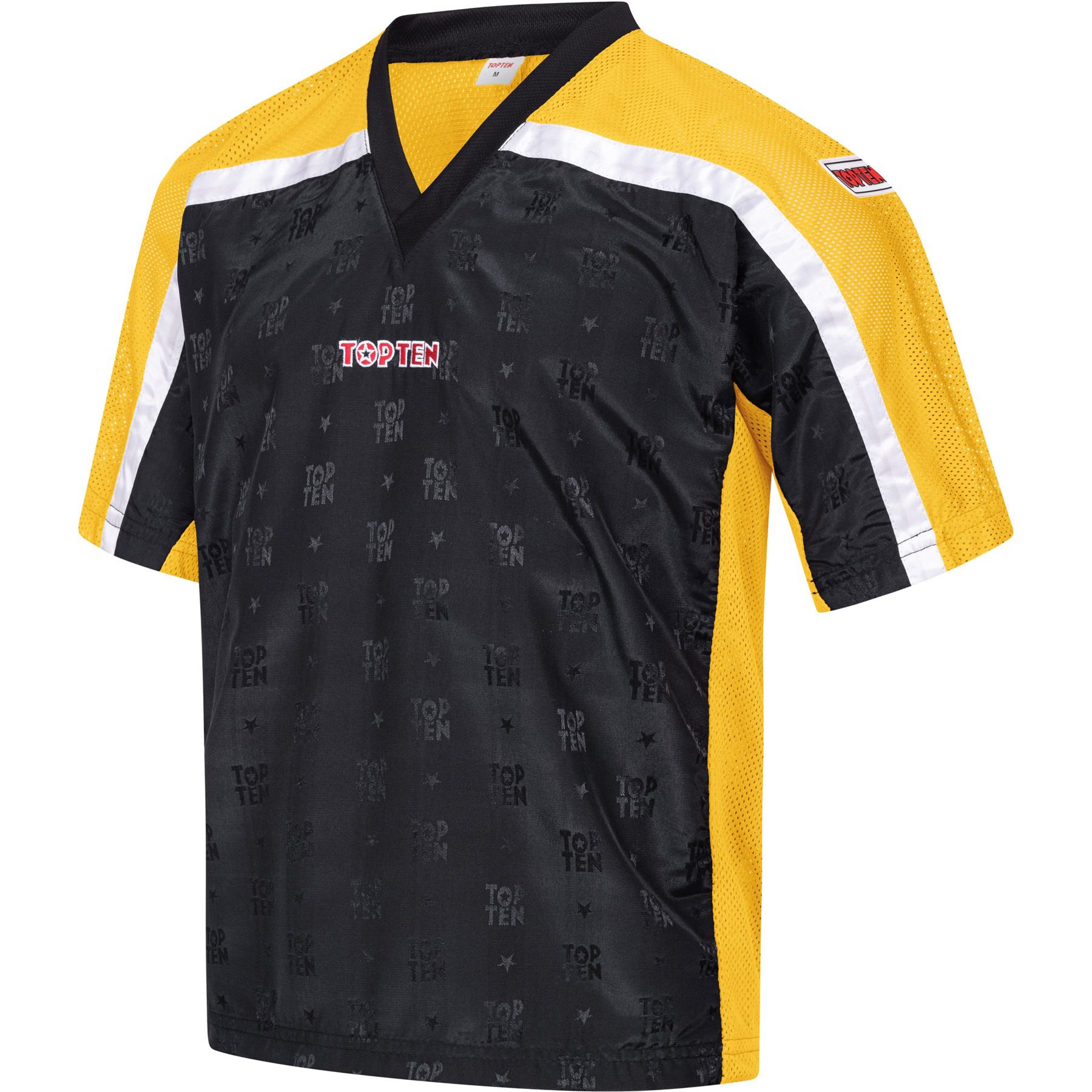 TOP TEN T-Shirt - Mesh - Schwarz / Gelb TOP TEN T-Shirt - Mesh - Schwarz / Gelb