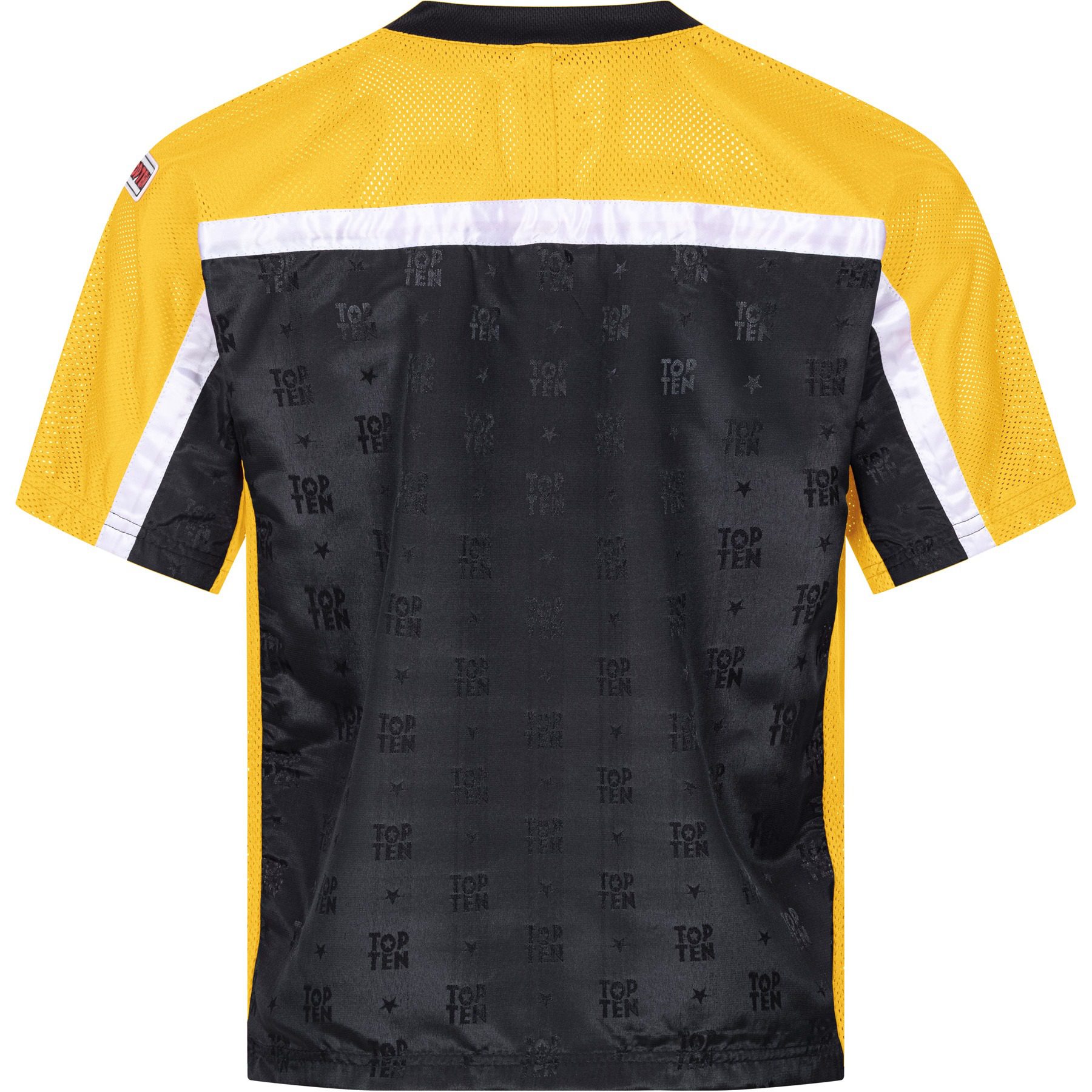 TOP TEN T-Shirt - Mesh - Schwarz / Gelb TOP TEN T-Shirt - Mesh - Schwarz / Gelb