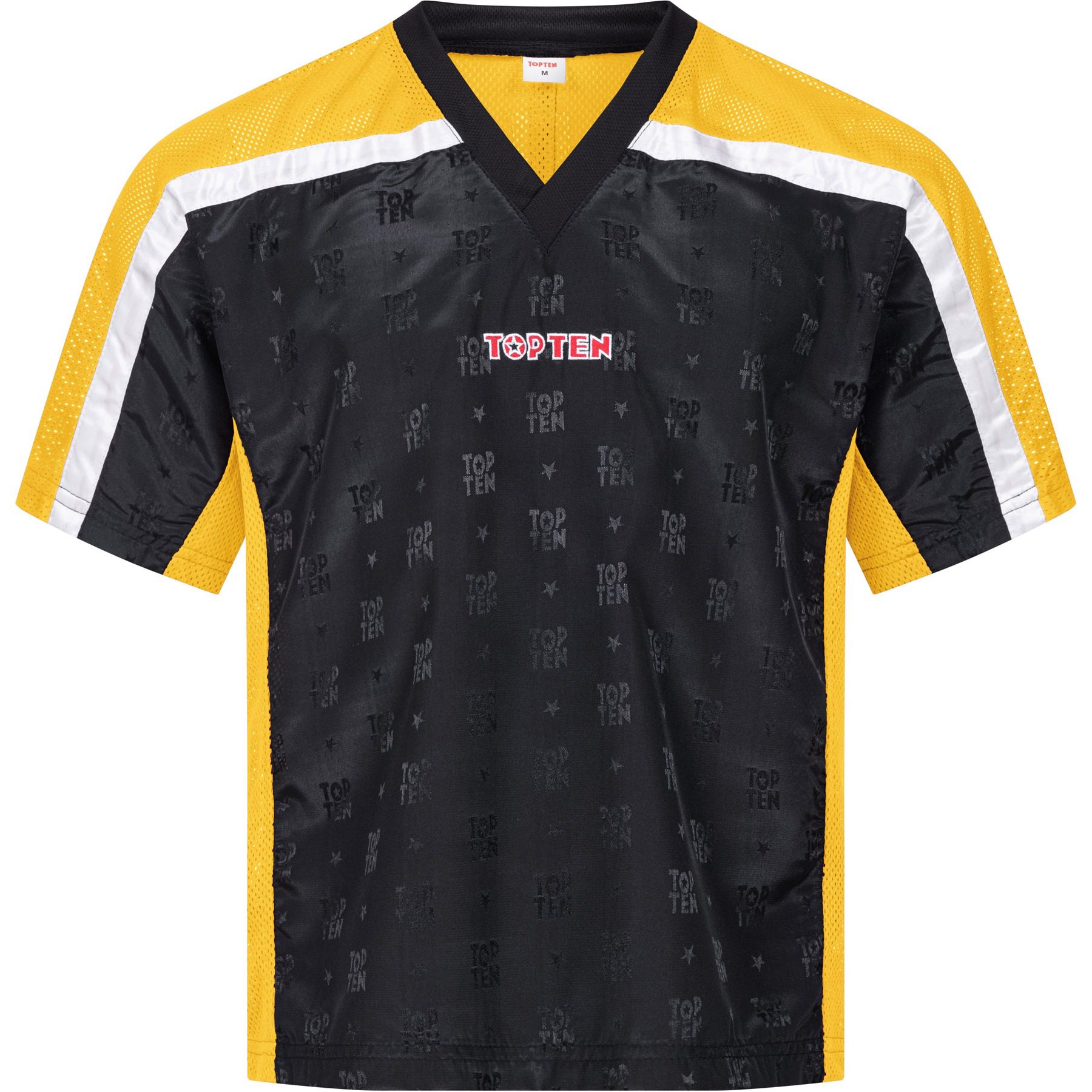 TOP TEN T-Shirt - Mesh - Schwarz / Gelb TOP TEN T-Shirt - Mesh - Schwarz / Gelb