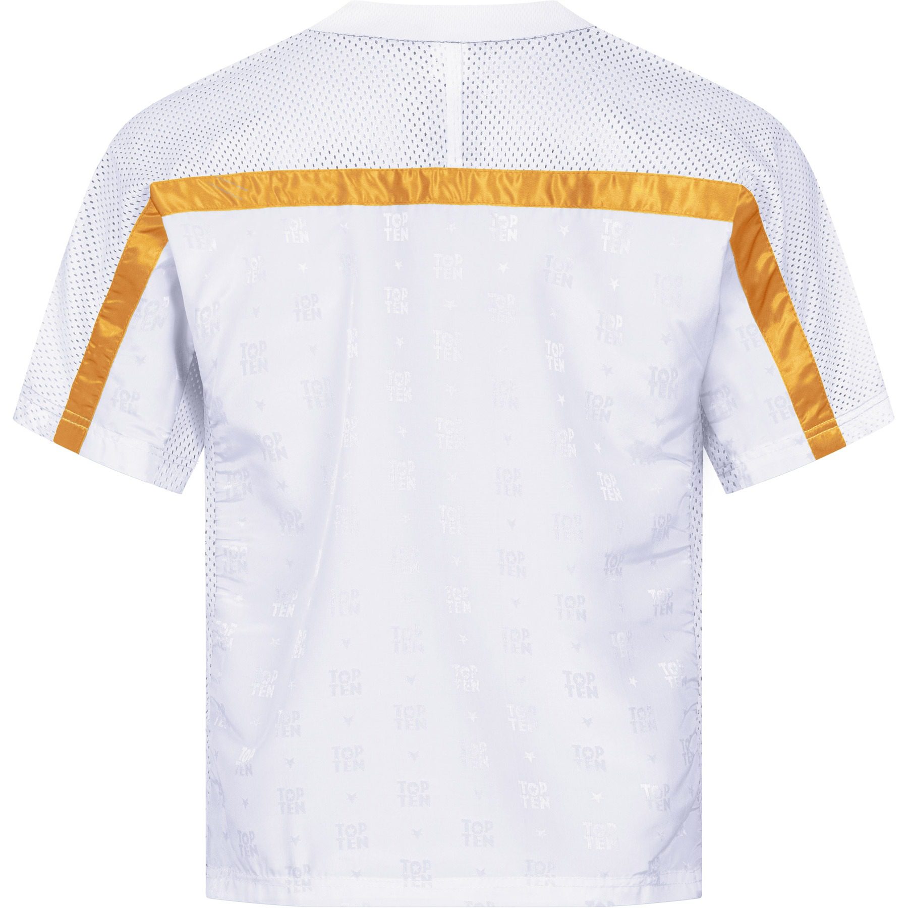 TOP TEN T-Shirt - Mesh - Weiß / Gold TOP TEN T-Shirt - Mesh - Weiß / Gold