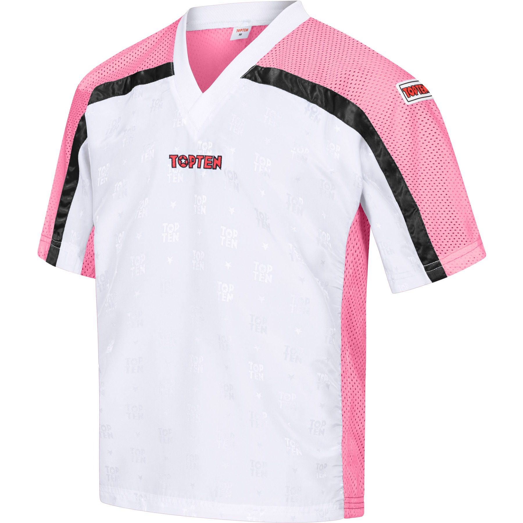 TOP TEN T-Shirt - Mesh - Weiß / Rosa TOP TEN T-Shirt - Mesh - Weiß / Rosa