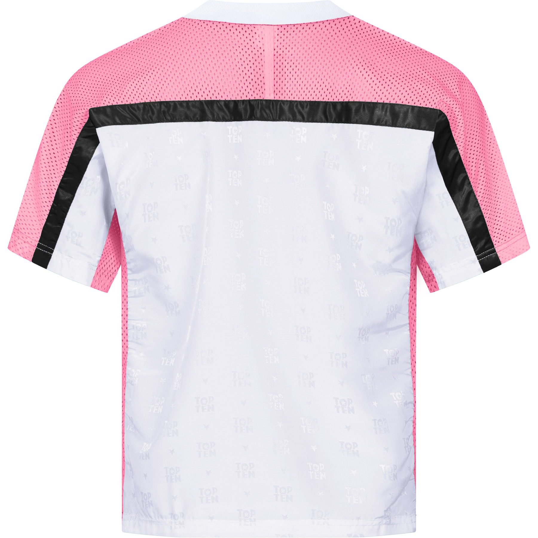 TOP TEN T-Shirt - Mesh - Weiß / Rosa TOP TEN T-Shirt - Mesh - Weiß / Rosa