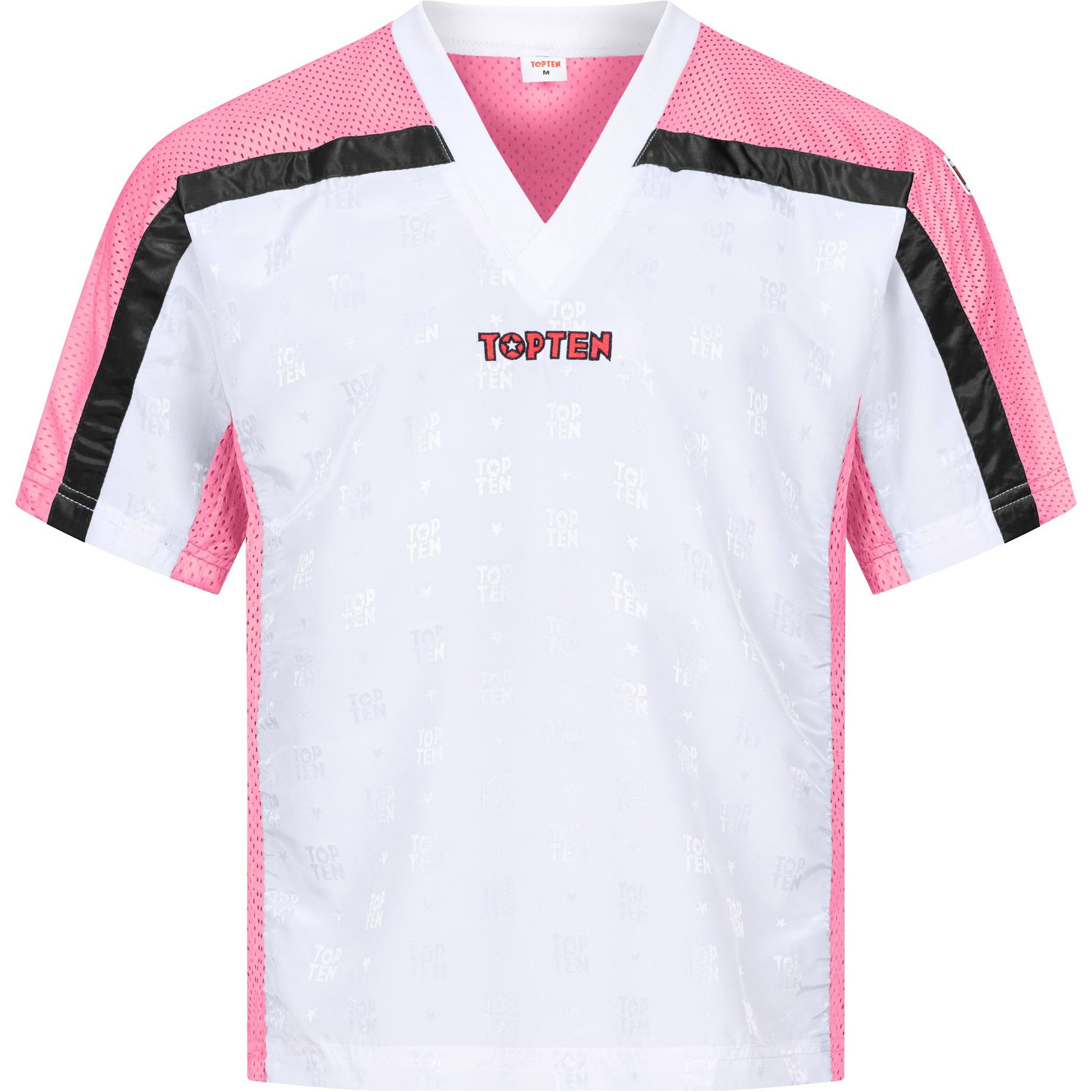 TOP TEN T-Shirt - Mesh - Weiß / Rosa TOP TEN T-Shirt - Mesh - Weiß / Rosa