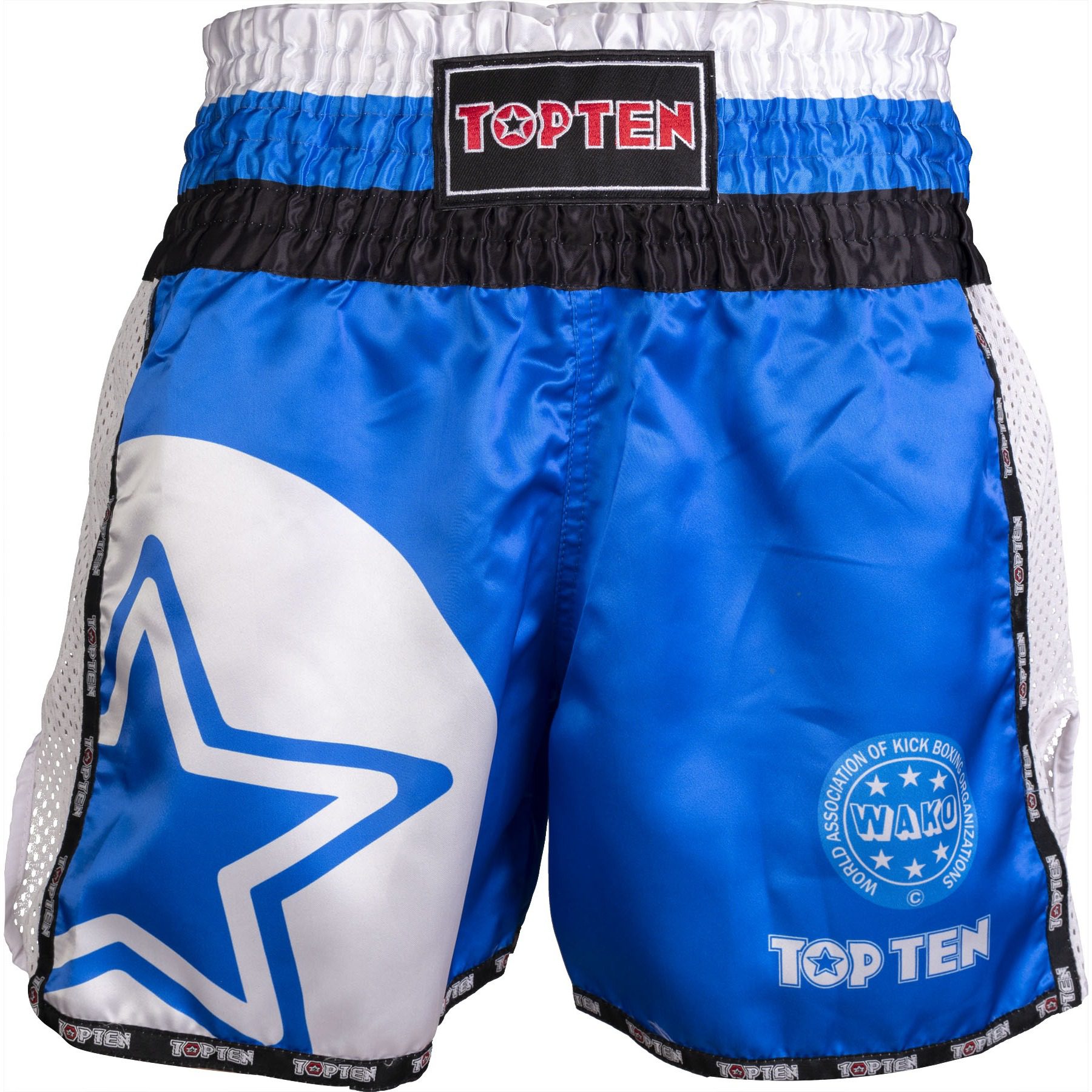TOP TEN Kickbox-Shorts - WAKO Star - Blau