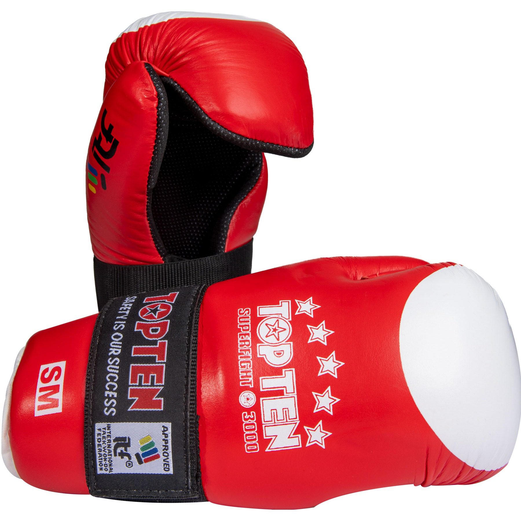 TOP TEN Point Fighting Handschuhe - ITF Superfight 3000 - Rot