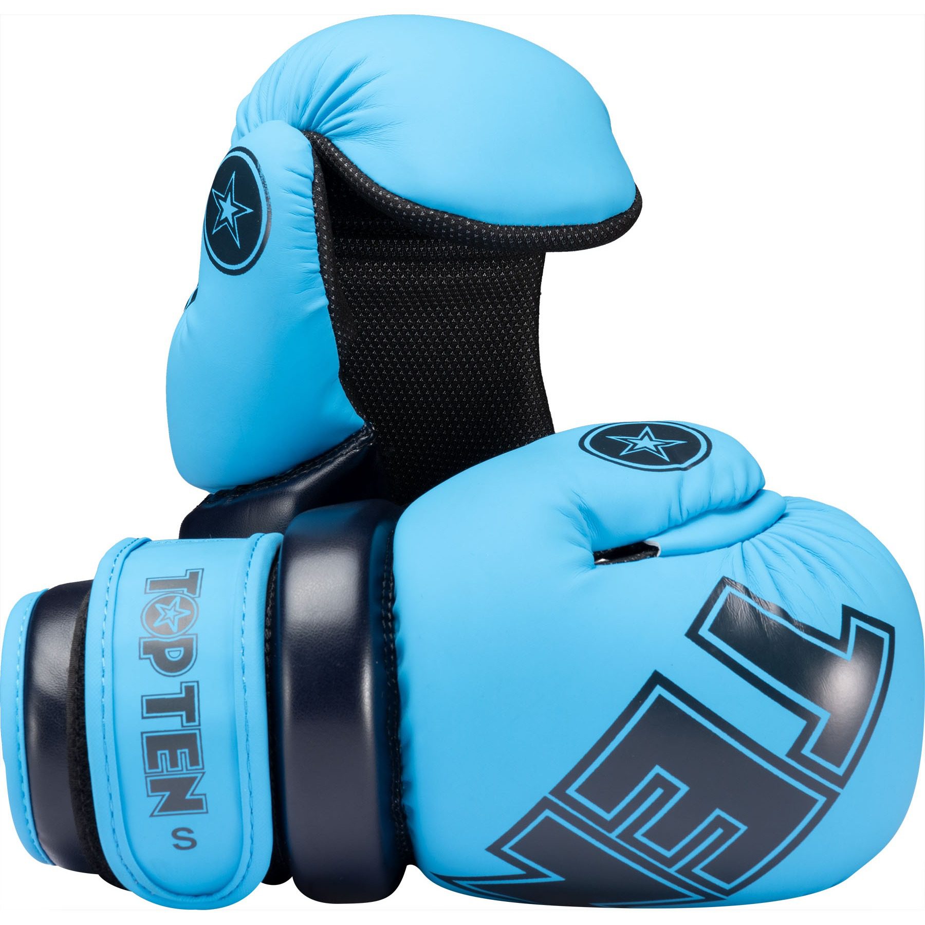 TOP TEN Point Fighting-Handschuhe - Glossy Block - Blau
