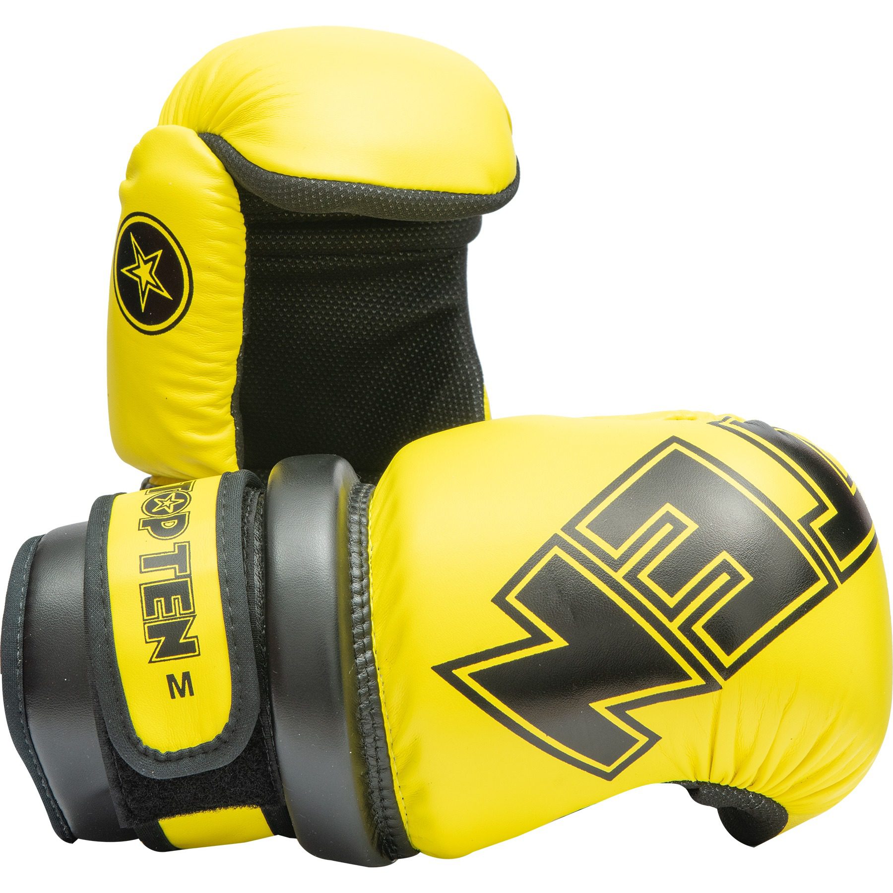 TOP TEN Pointfighting-Handschuhe - Glossy Block - Gelb / Schwarz TOP TEN Pointfighting-Handschuhe - Glossy Block - Gelb / Schwarz