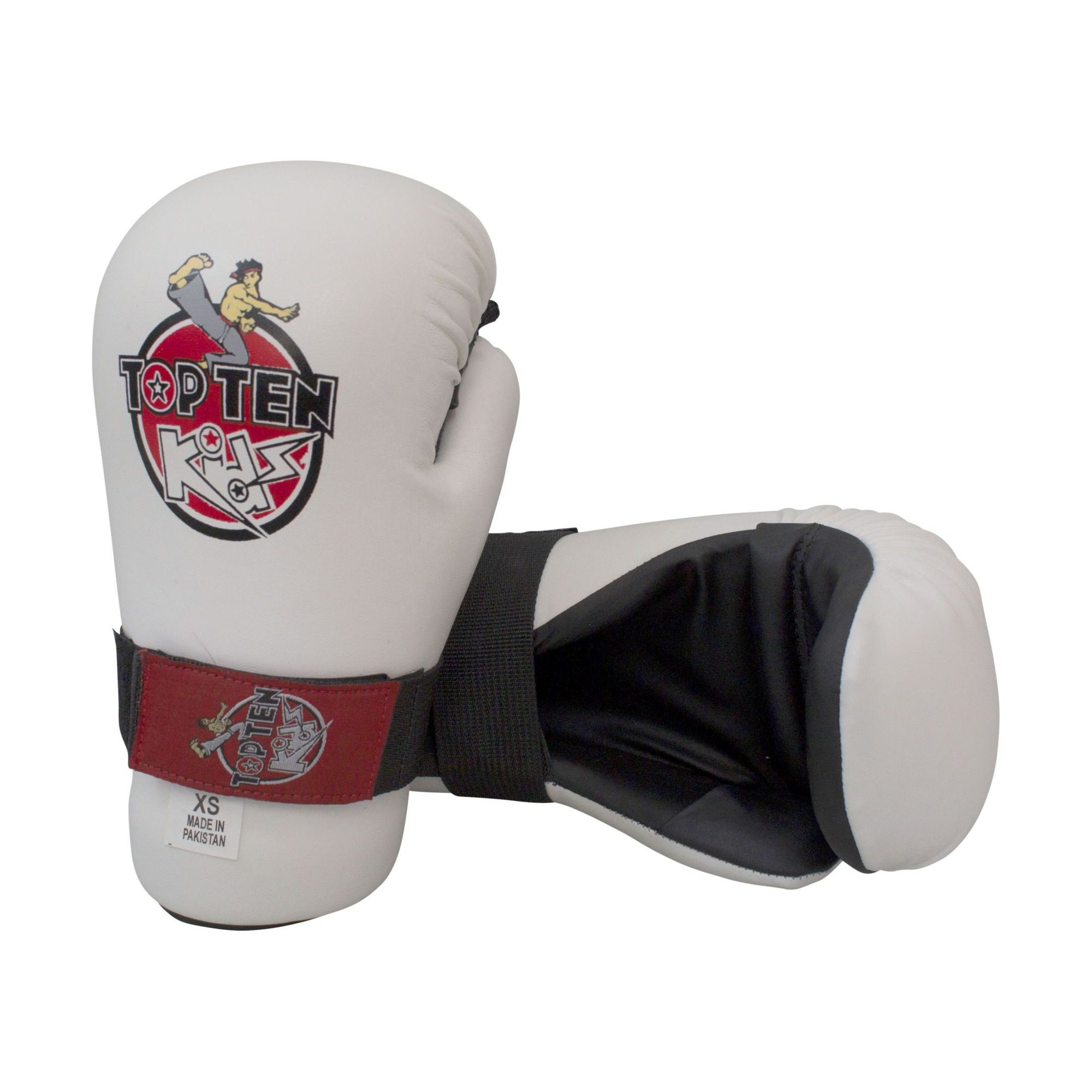 TOP TEN Point Fighting Handschuhe - Action KIDS - Weiß