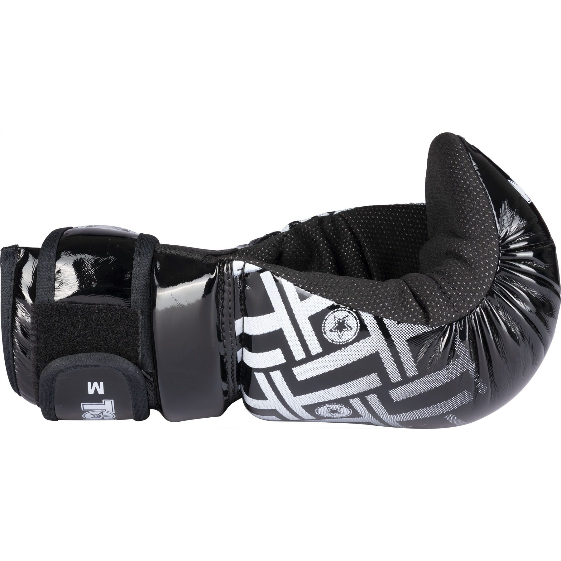 TOP TEN Point Fighting-Handschuhe - Glossy Block PRISM - Schwarz TOP TEN Point Fighting-Handschuhe - Glossy Block PRISM - Schwarz