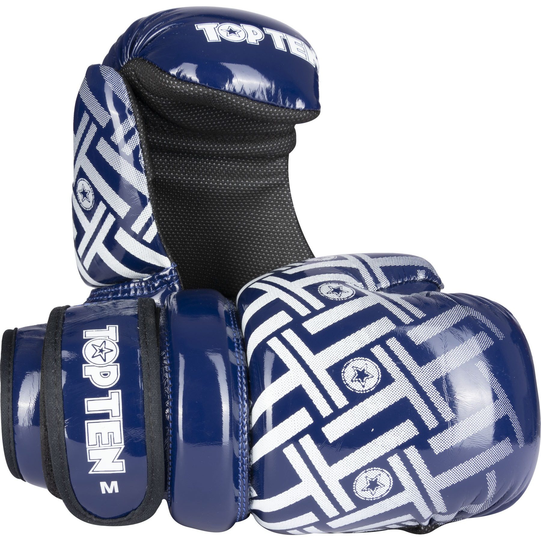 TOP TEN Point Fighting-Handschuh - Glossy Block PRISM - Blau