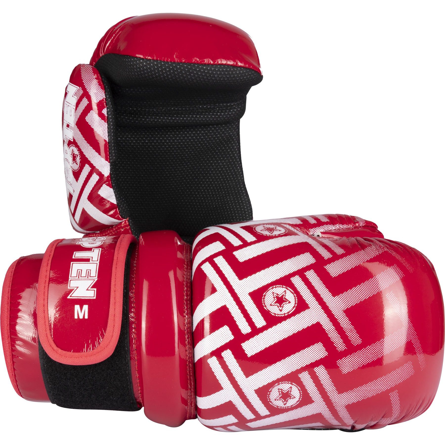 TOP TEN Point Fighting Handschuhe - Glossy Block PRISM - Rot TOP TEN Point Fighting Handschuhe - Glossy Block PRISM - Rot