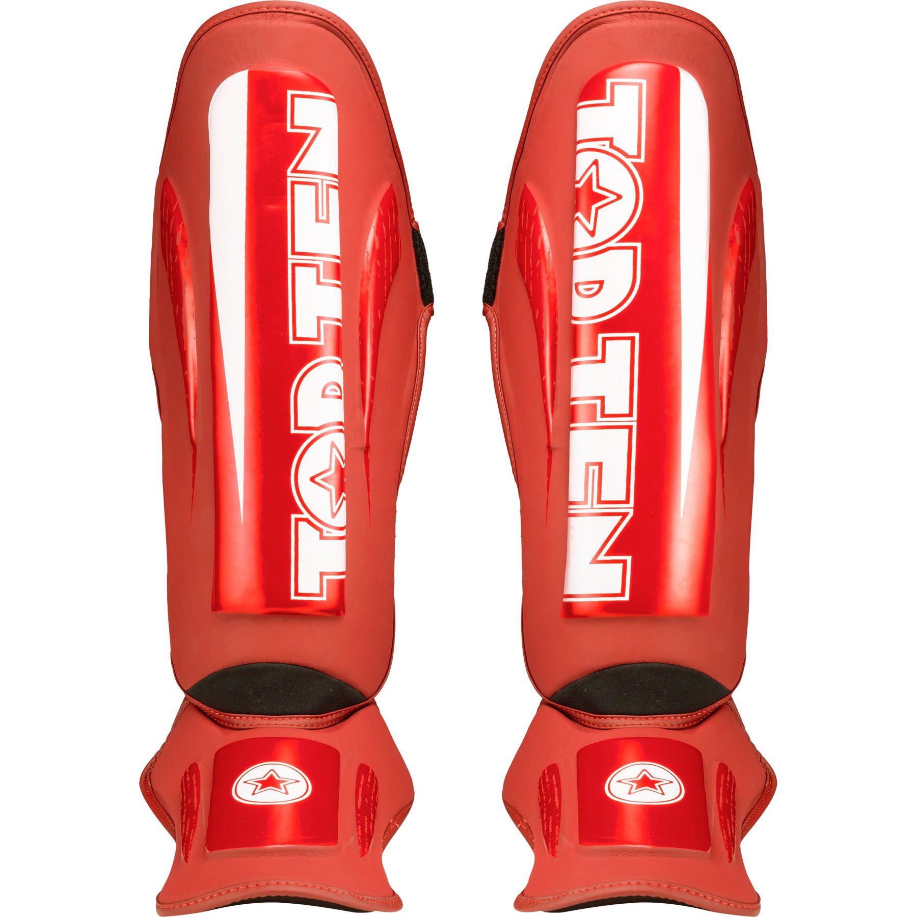 TOP TEN Schienbein- und Spannschutz - WAKO Marks WAKO Approved - Rot TOP TEN Schienbein- und Spannschutz - WAKO Marks WAKO Approved - Rot
