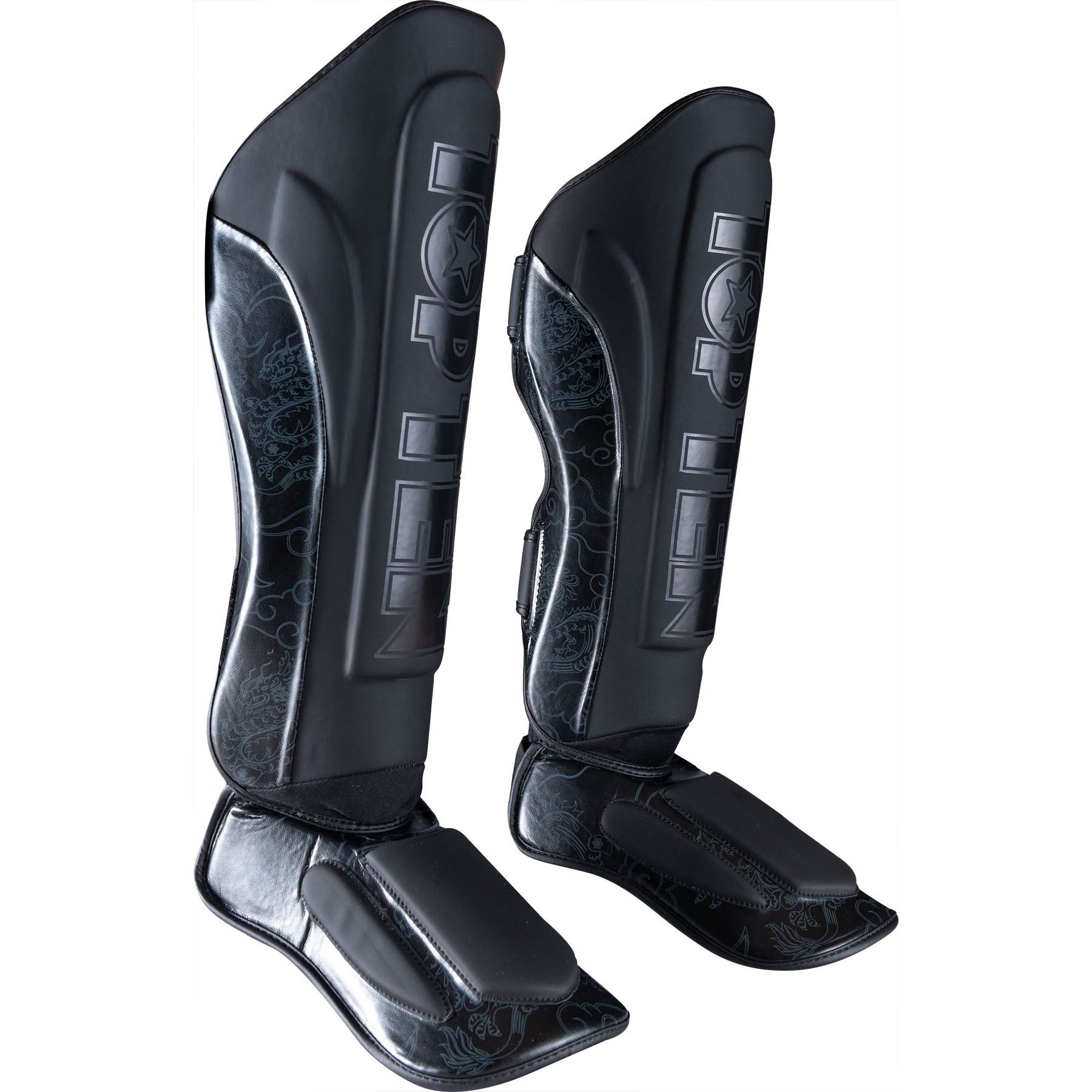 TOP TEN Schienbein- und Spannschutz - Dragon - Schwarz TOP TEN Schienbein- und Spannschutz - Dragon - Schwarz