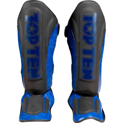 TOP TEN Schienbein- und Spannschutz - Dragon - Schwarz / Blau