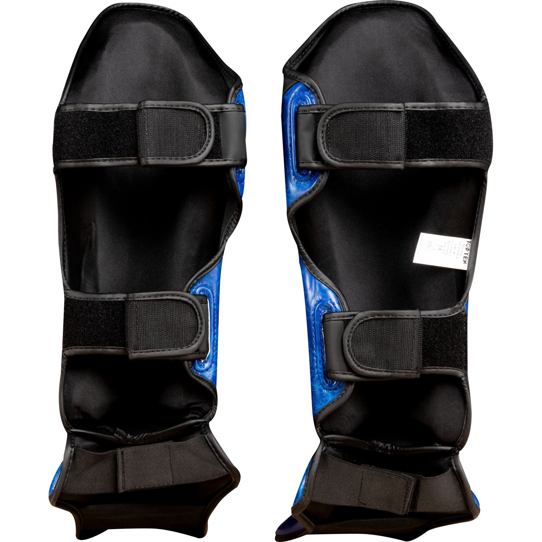 TOP TEN Schienbein- und Spannschutz - Dragon - Schwarz / Blau TOP TEN Schienbein- und Spannschutz - Dragon - Schwarz / Blau