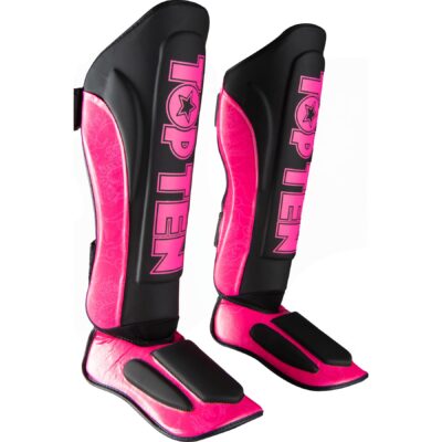 TOP TEN Schienbein- und Spannschutz - Dragon - Schwarz / Rosa