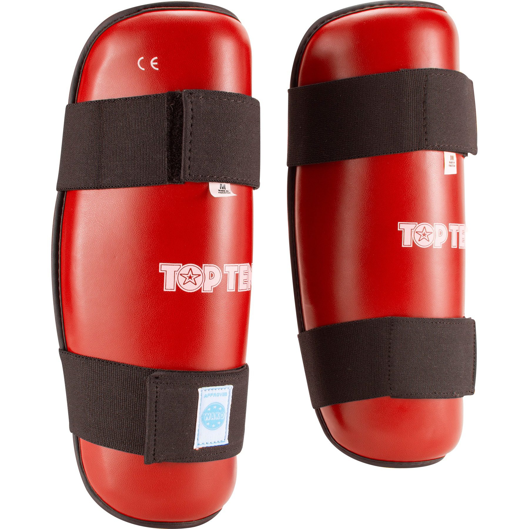 TOP TEN Schienbein- und Spannschutz - WAKO Style - Rot