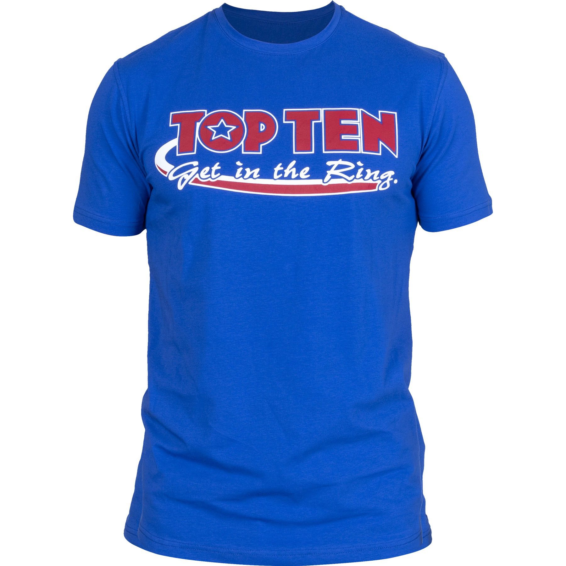 TOP TEN T-Shirt - Get in the Ring - Blau