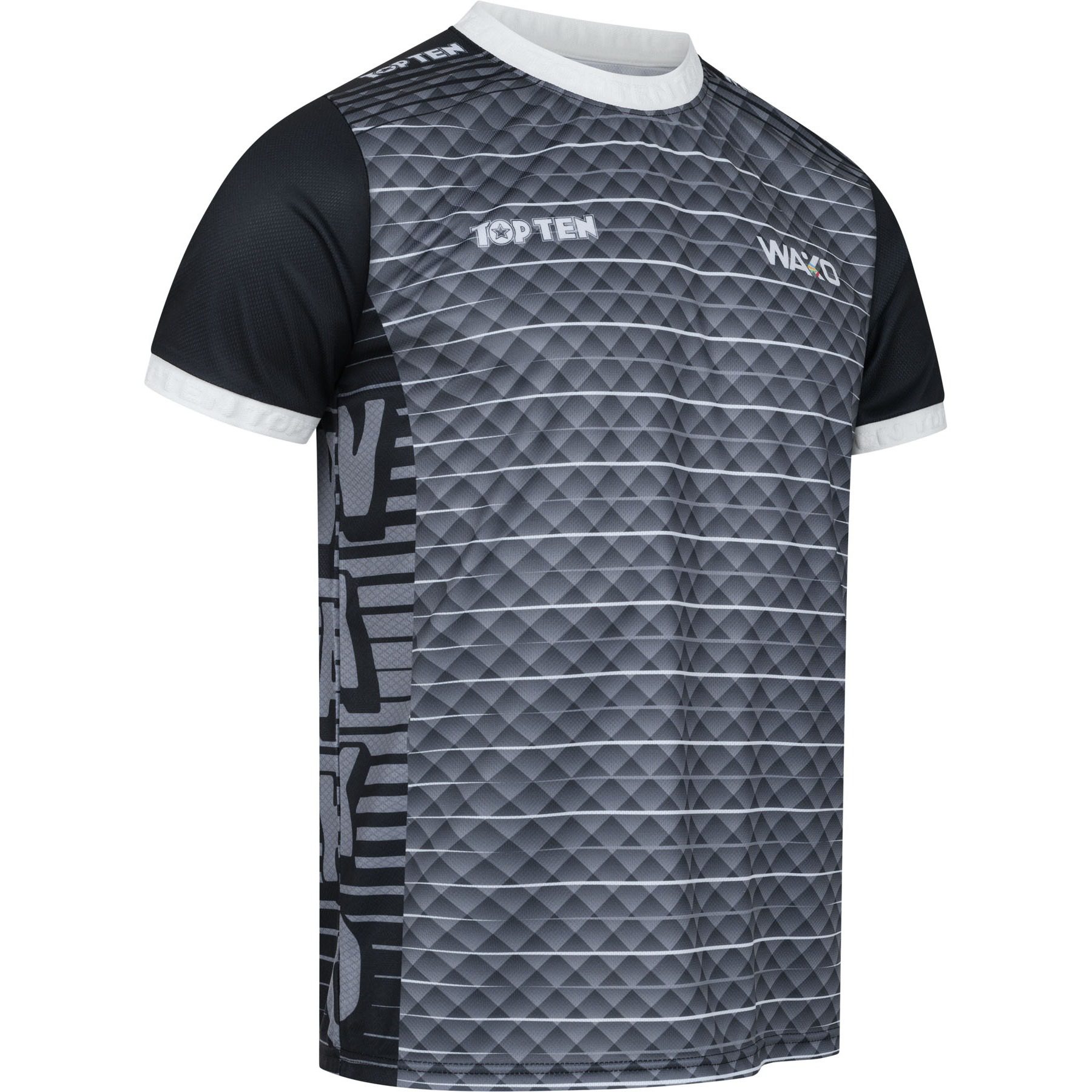 TOP TEN T-Shirt - WAKO - Schwarz TOP TEN T-Shirt - WAKO - Schwarz