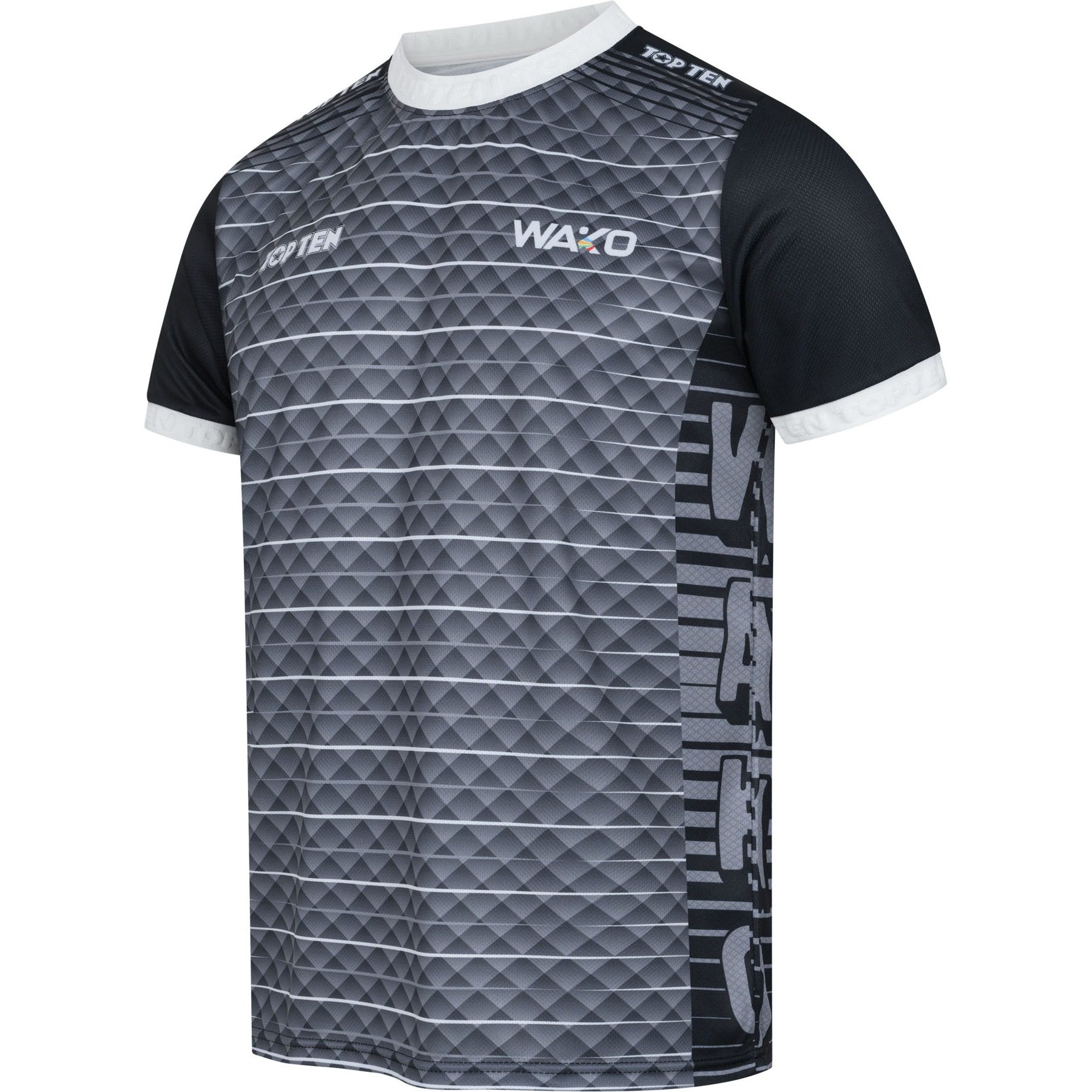 TOP TEN T-Shirt - WAKO - Schwarz TOP TEN T-Shirt - WAKO - Schwarz