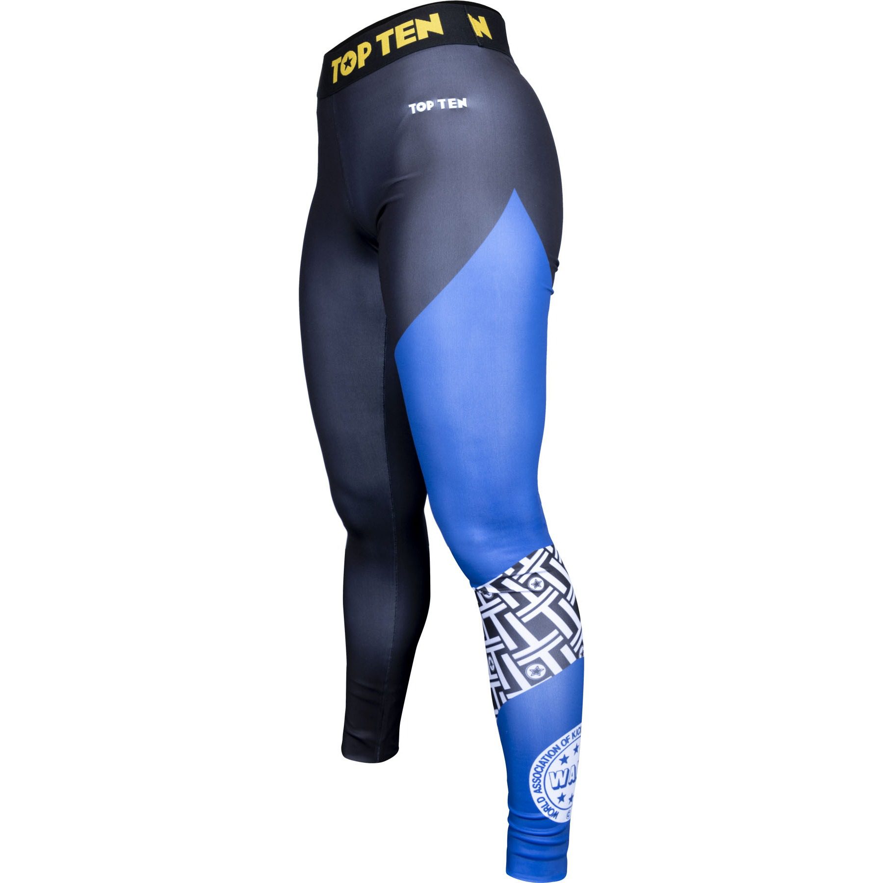 TOP TEN Sport-Leggings - WAKO Icon - Schwarz / Blau TOP TEN Sport-Leggings - WAKO Icon - Schwarz / Blau