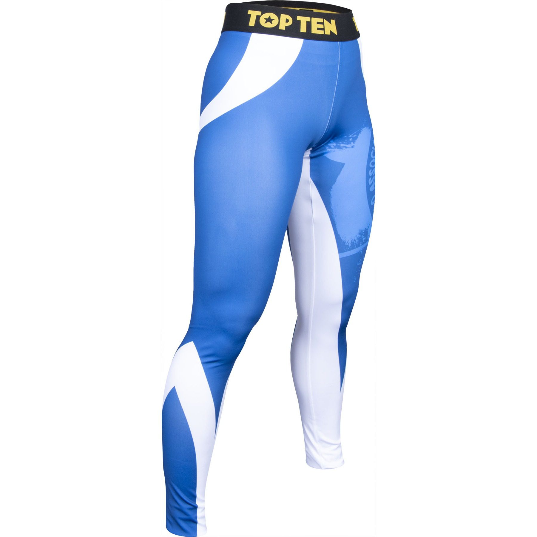 TOP TEN Sport-Leggings - WAKO Stretch - Blau / Weiß TOP TEN Sport-Leggings - WAKO Stretch - Blau / Weiß