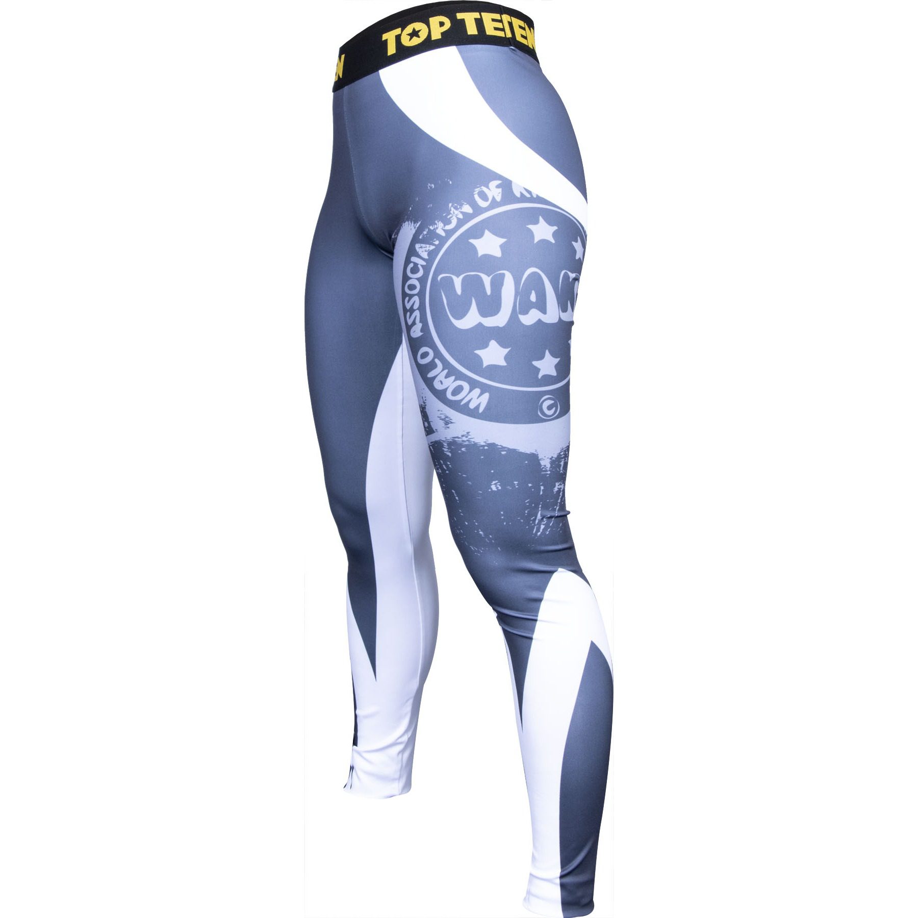 TOP TEN Sport-Leggings - WAKO Stretch - Weiß / Grau TOP TEN Sport-Leggings - WAKO Stretch - Weiß / Grau
