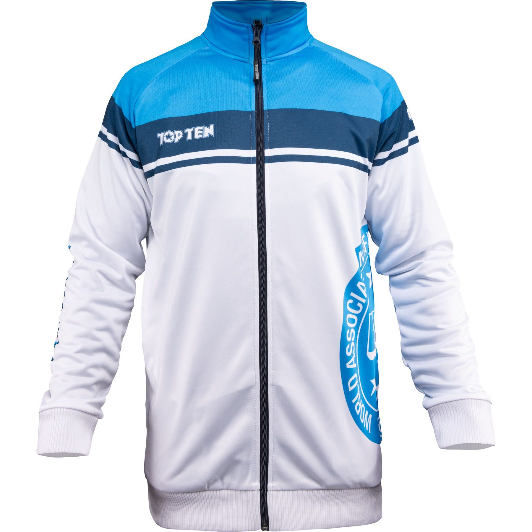 TOP TEN Trainingsjacke - WAKO Territory - Weiß / Blau
