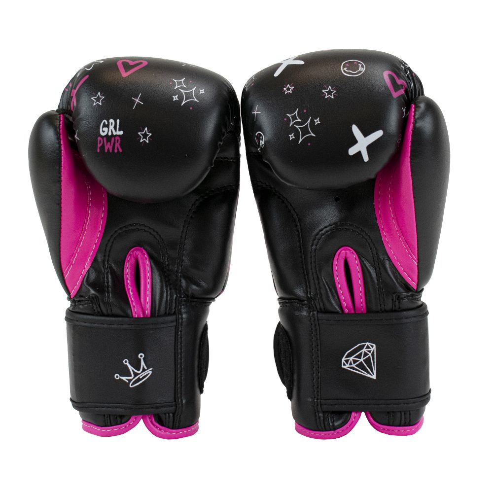 Super Pro Combat Gear Boxhandschuhe - Kinder Bear - Rosa / Schwarz / Weiß Super Pro Combat Gear Boxhandschuhe - Kinder Bear - Rosa / Schwarz / Weiß