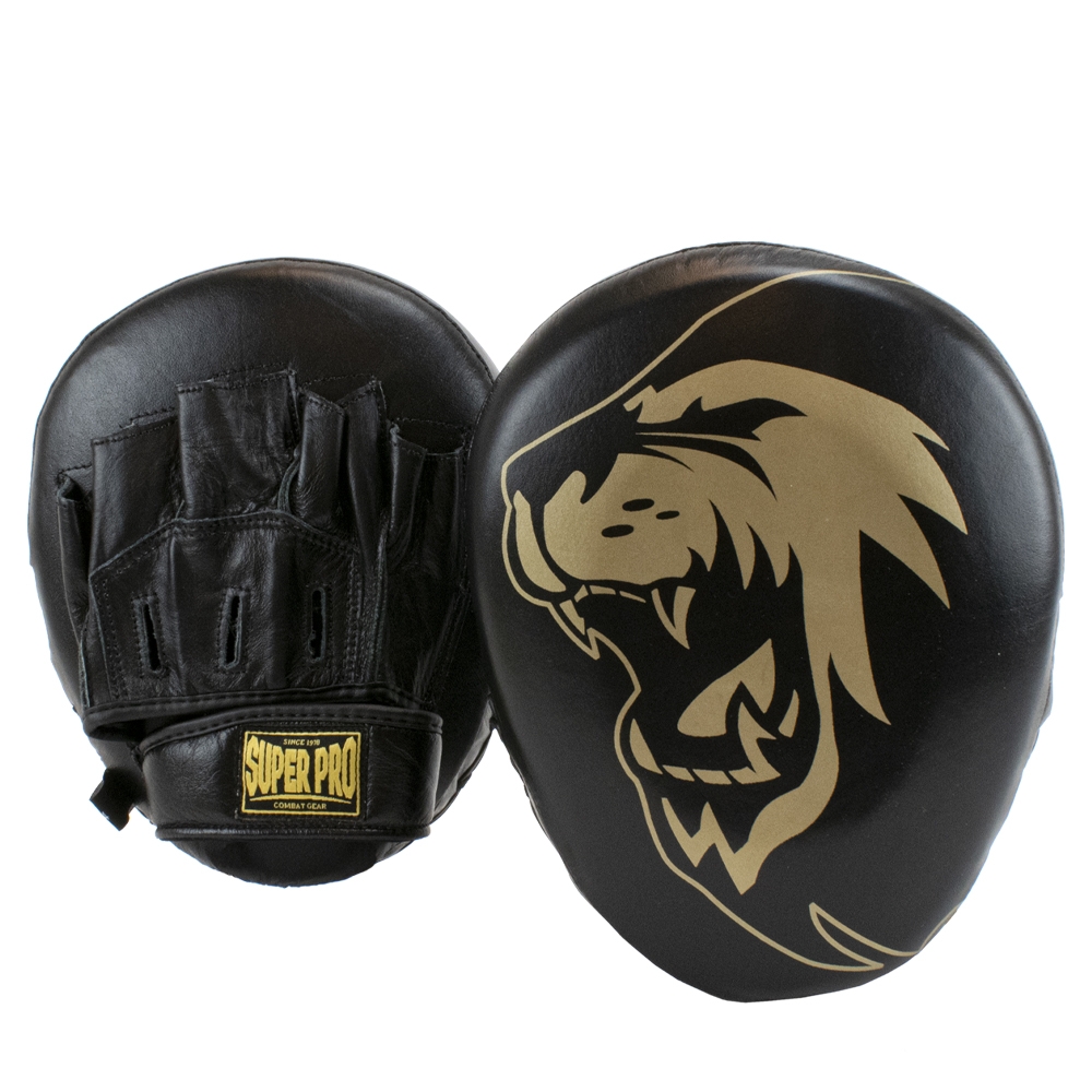 Super Pro Combat Gear Schlagpolster - Air Focus Mitts - Schwarz / Gold