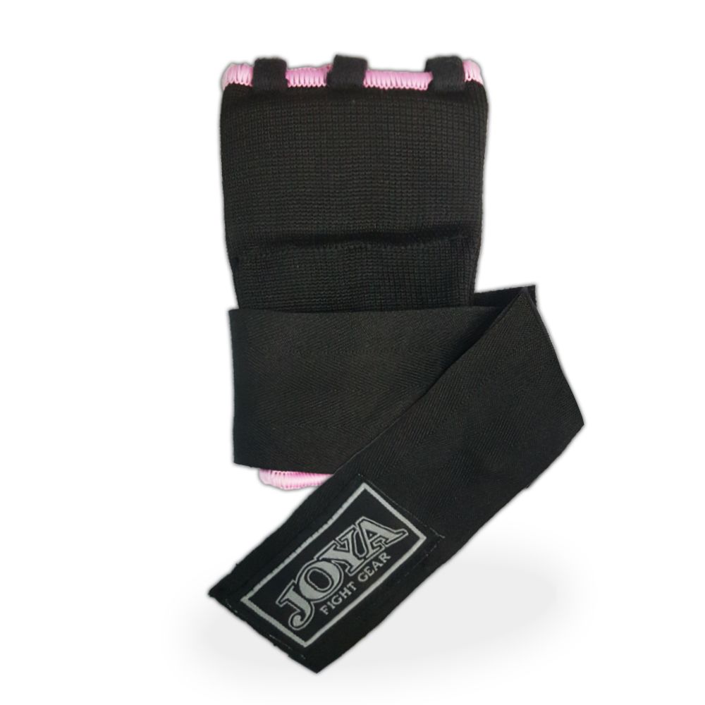 Joya Innenhandschuhe mit Band und Daumen Rosa Schwarz