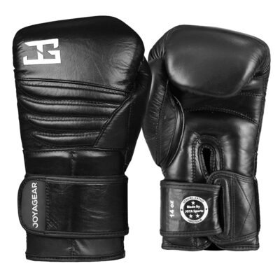 Joya Schwarze Falcon Boxhandschuhe Leder