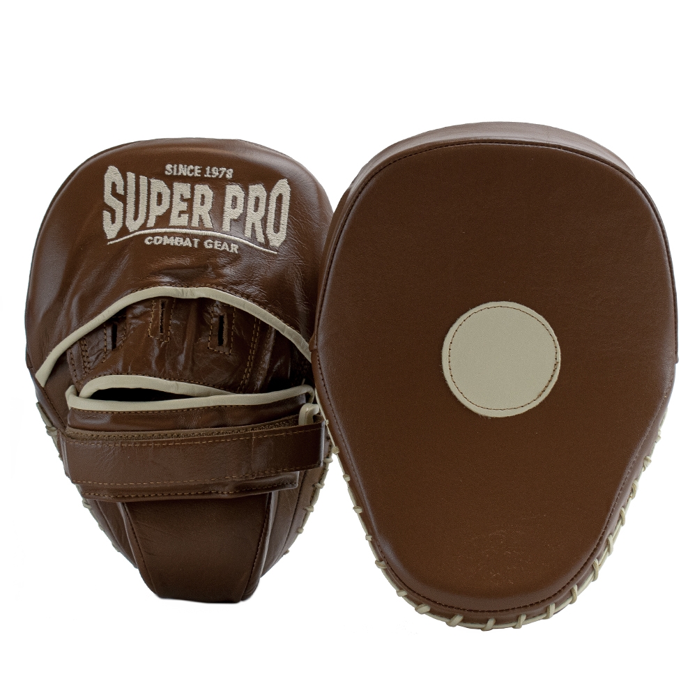 Super Pro Combat Gear Schlagpolster - Leder Gebogen Hook and Jab Pad - Rot / Schwarz Super Pro Combat Gear Schlagpolster - Leder Gebogen Hook and Jab Pad - Rot / Schwarz