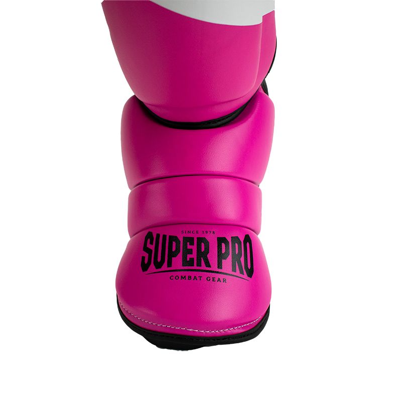 Super Pro Combat Gear Schienbein- und Spannschutz - Rebel - Rosa / Schwarz / Weiß Super Pro Combat Gear Schienbein- und Spannschutz - Rebel - Rosa / Schwarz / Weiß
