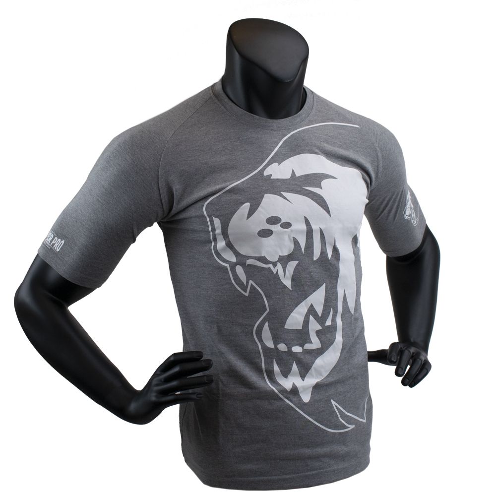 Super Pro Combat Gear T-Shirt - Lion Logo - Grau / Weiß