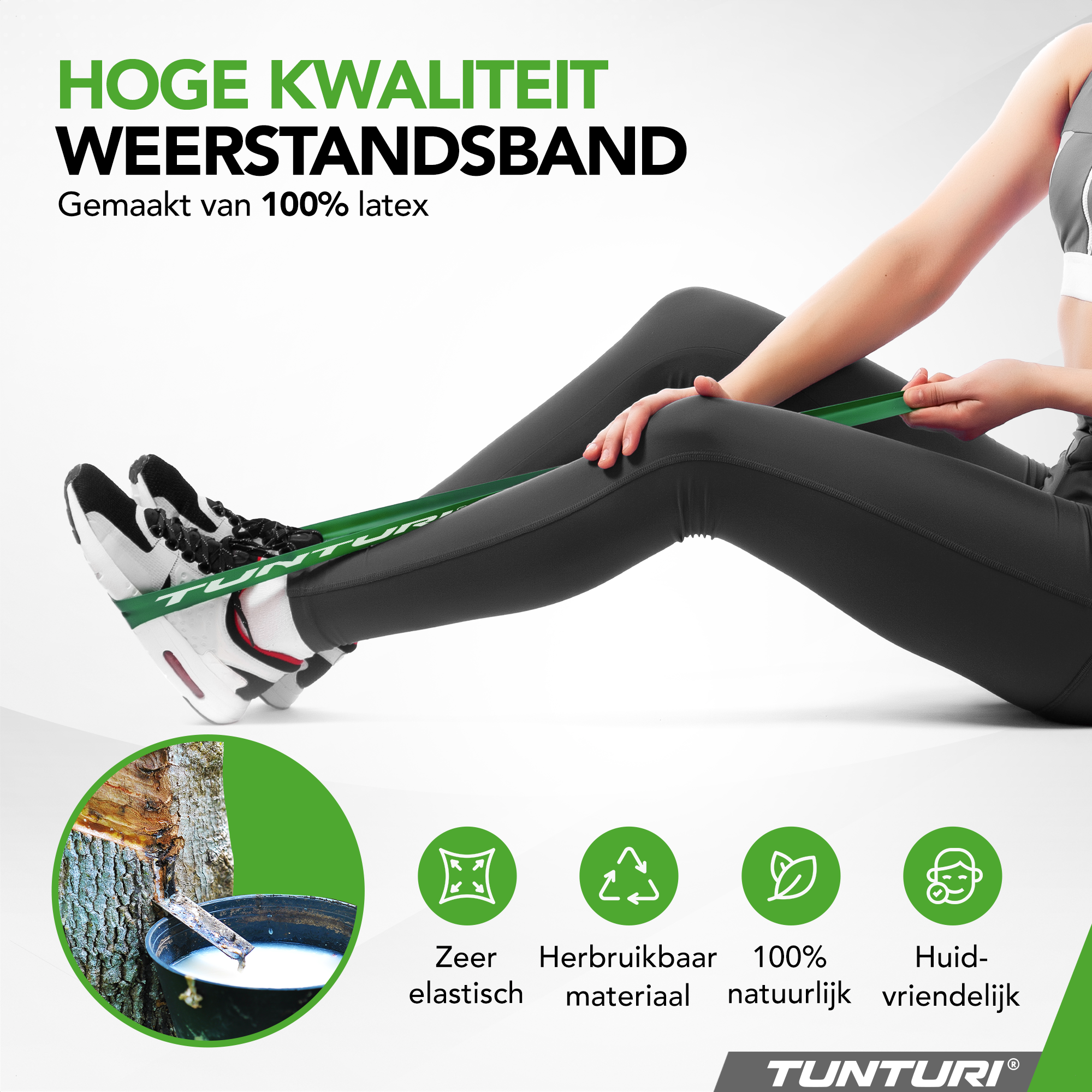 Tunturi Widerstandsband - Power Band 5 bis 20 kg - Weiß Tunturi Widerstandsband - Power Band 5 bis 20 kg - Weiß