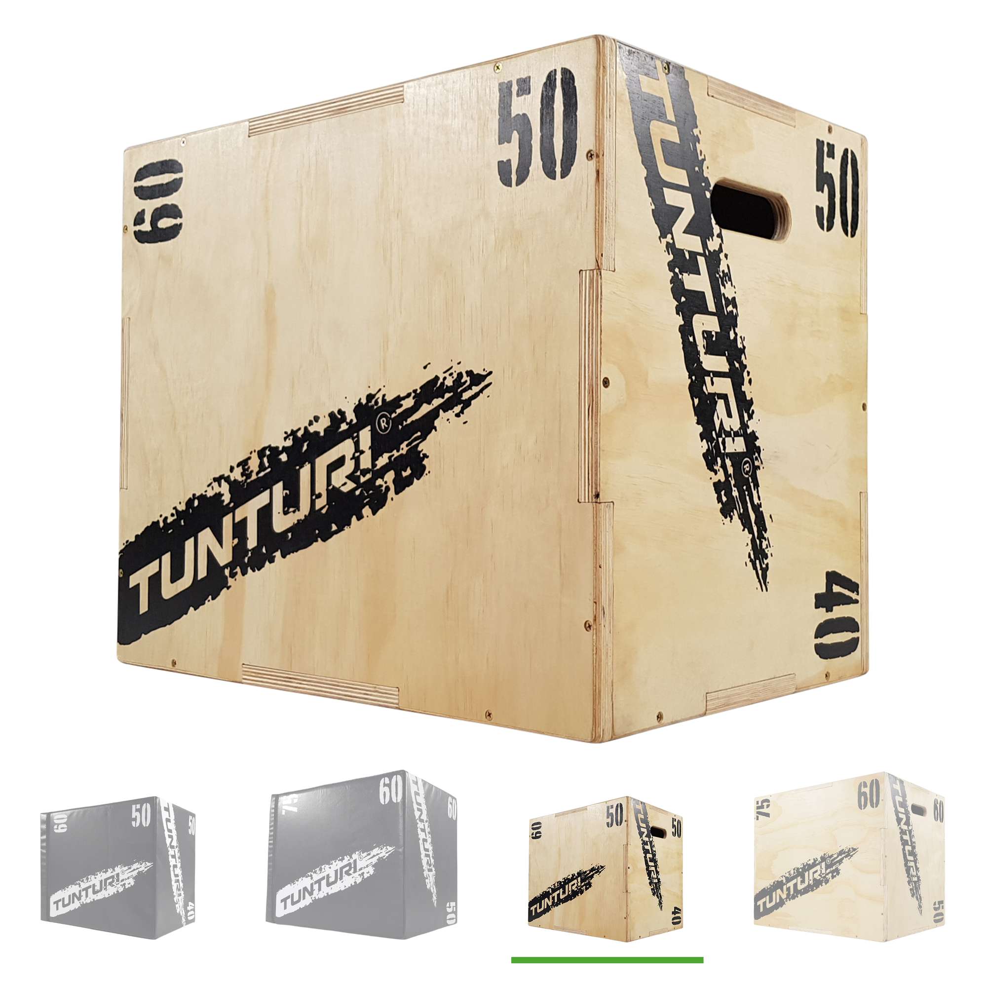 Tunturi Plyobox - Holz 40/50/60cm - Schwarz Tunturi Plyobox - Holz 40/50/60cm - Schwarz