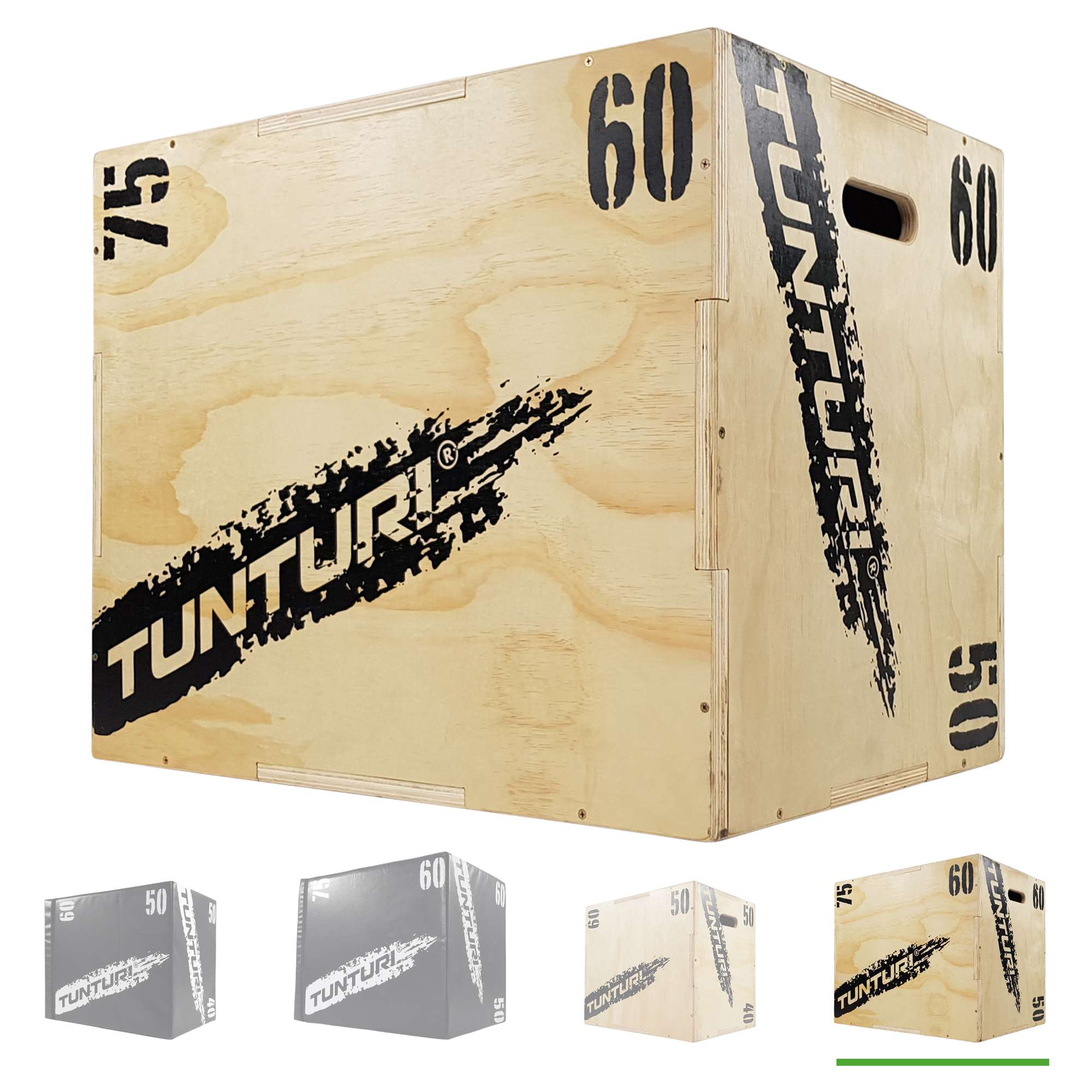 Tunturi Plyobox - Holz 50/60/75cm - Schwarz Tunturi Plyobox - Holz 50/60/75cm - Schwarz