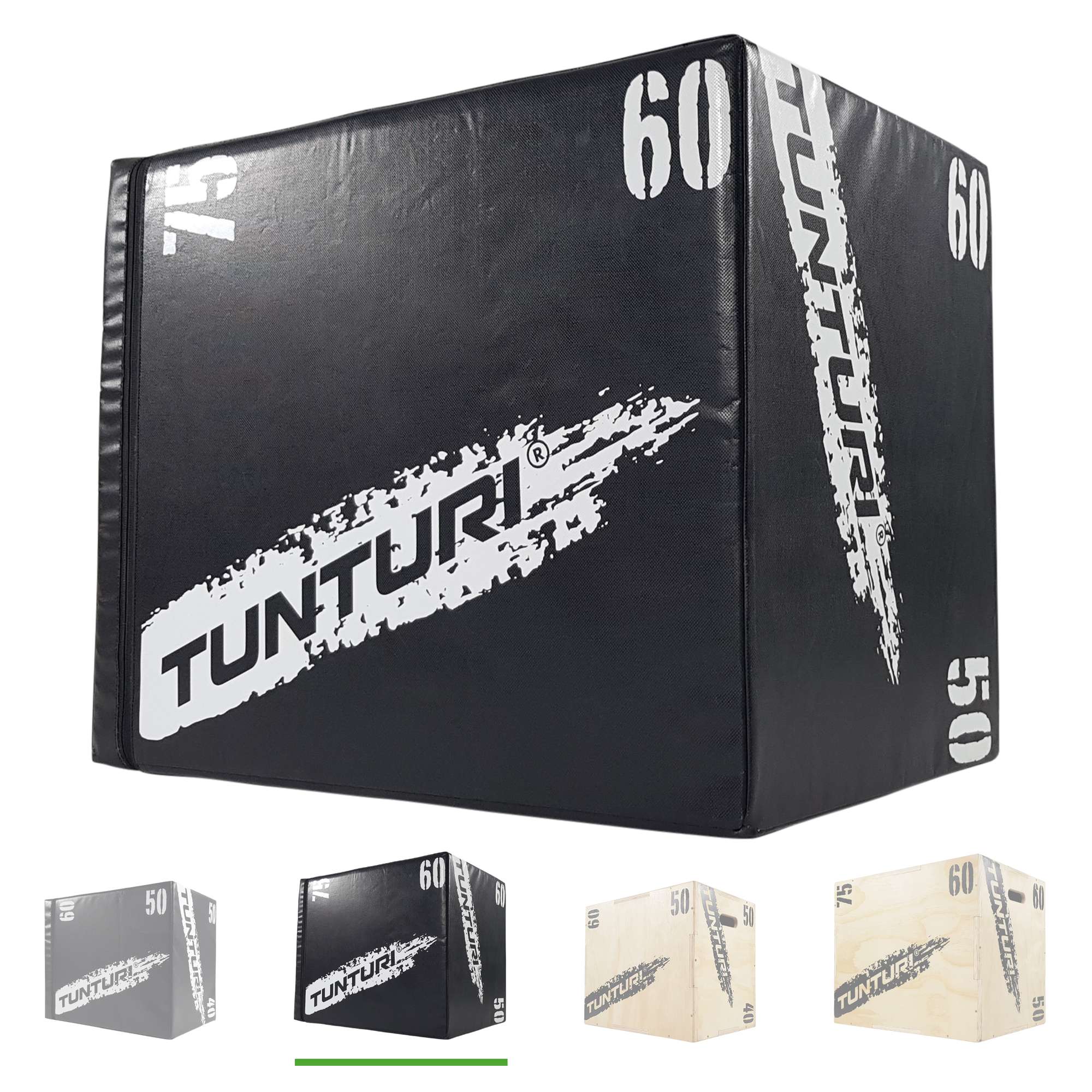 Tunturi Plyobox - Soft EVA 50/60/75 cm - Schwarz
